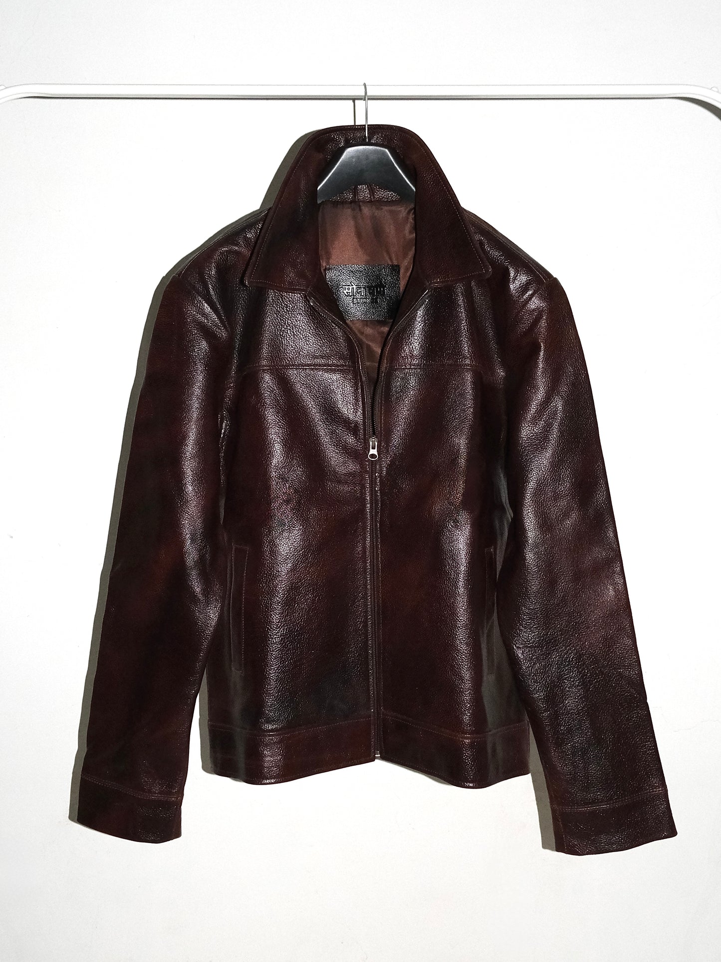 Handmade Leather Jacket - Brown
