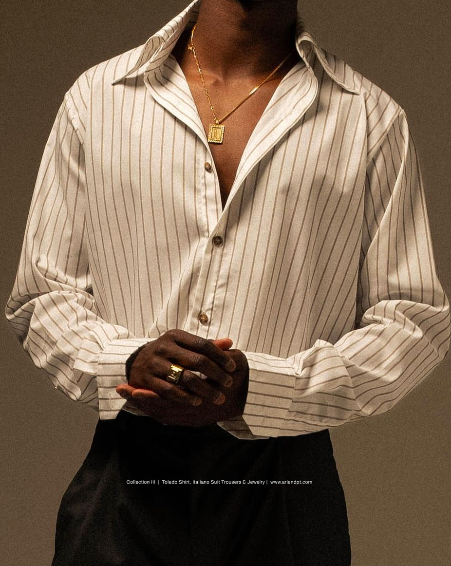 White strip full sleeve shirt