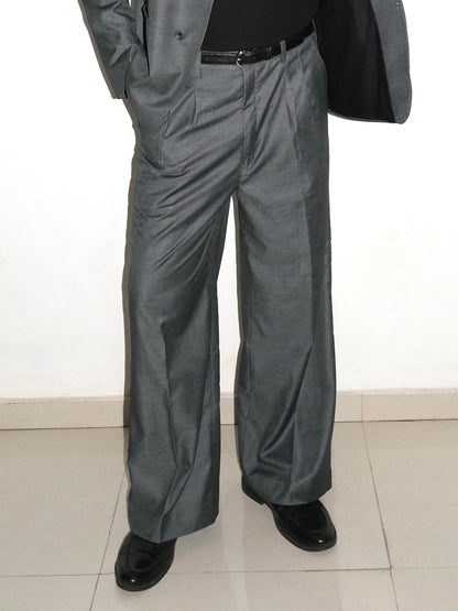 Tailored Wool blend Trousers - Grey