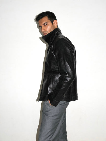 Handmade Leather Jacket - Black