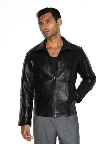 Handmade Leather Jacket - Black