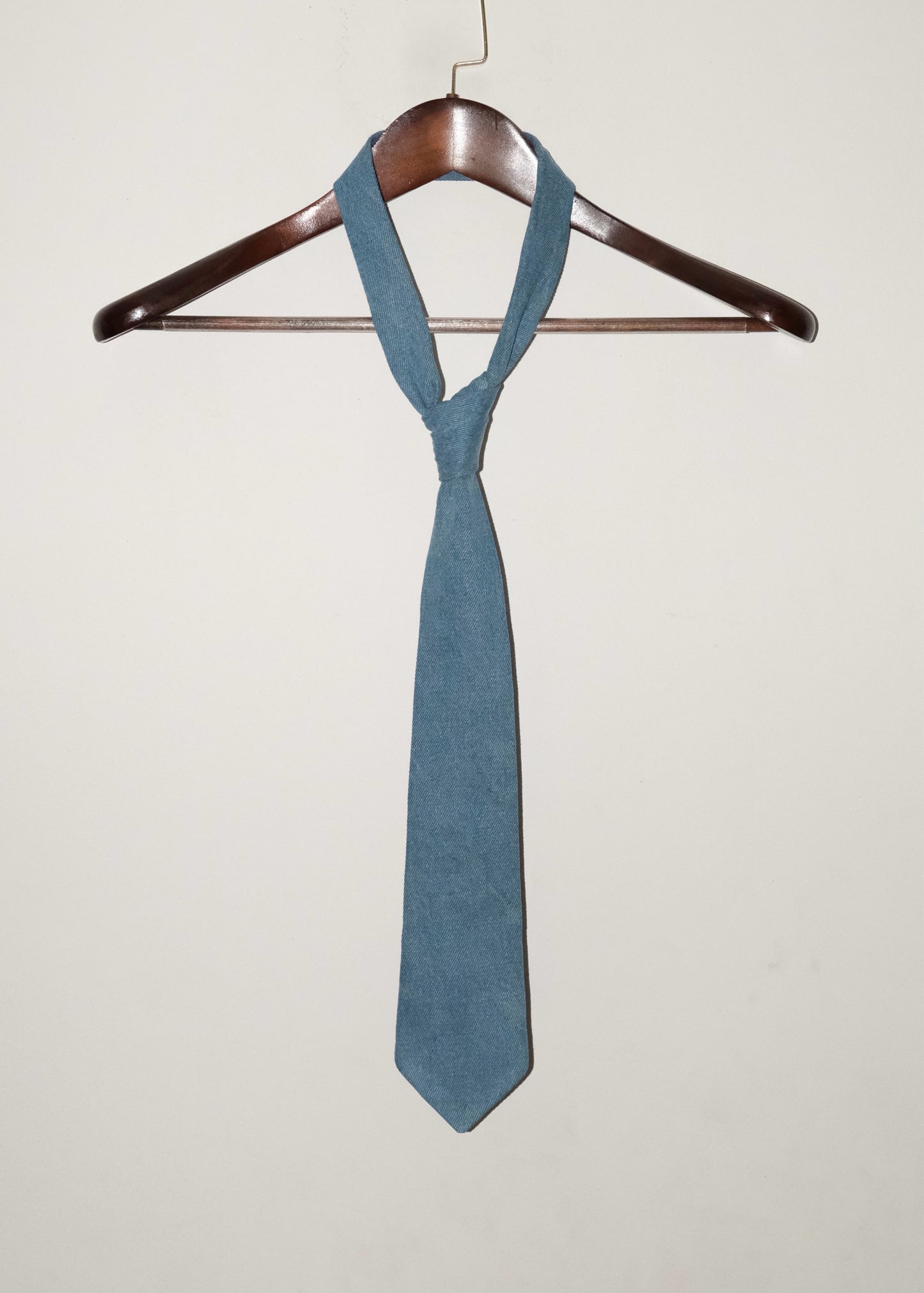 Tailored Denim Tie- Blue