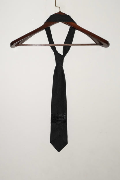 Tailored Denim Tie- Black