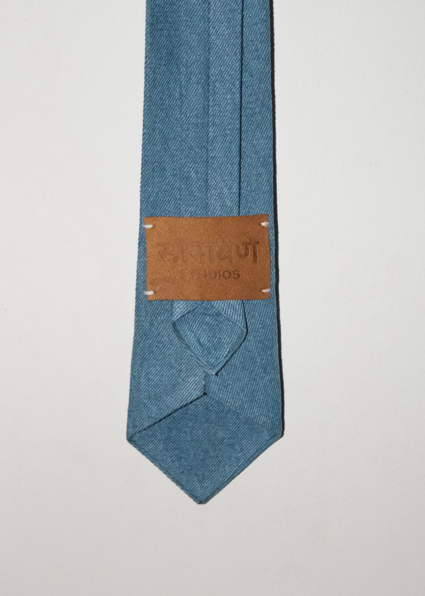 Tailored Denim Tie- Blue