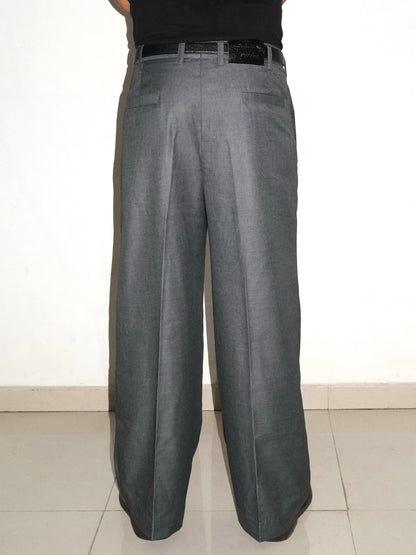 Tailored Wool blend Trousers - Grey