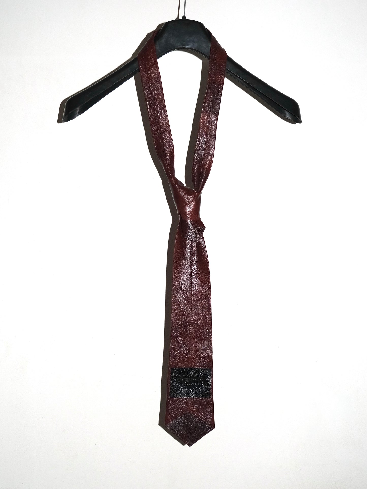 Handmade Leather Tie - Brown
