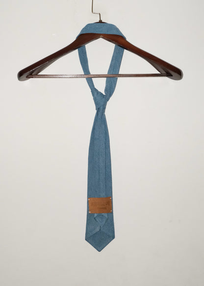 Tailored Denim Tie- Blue