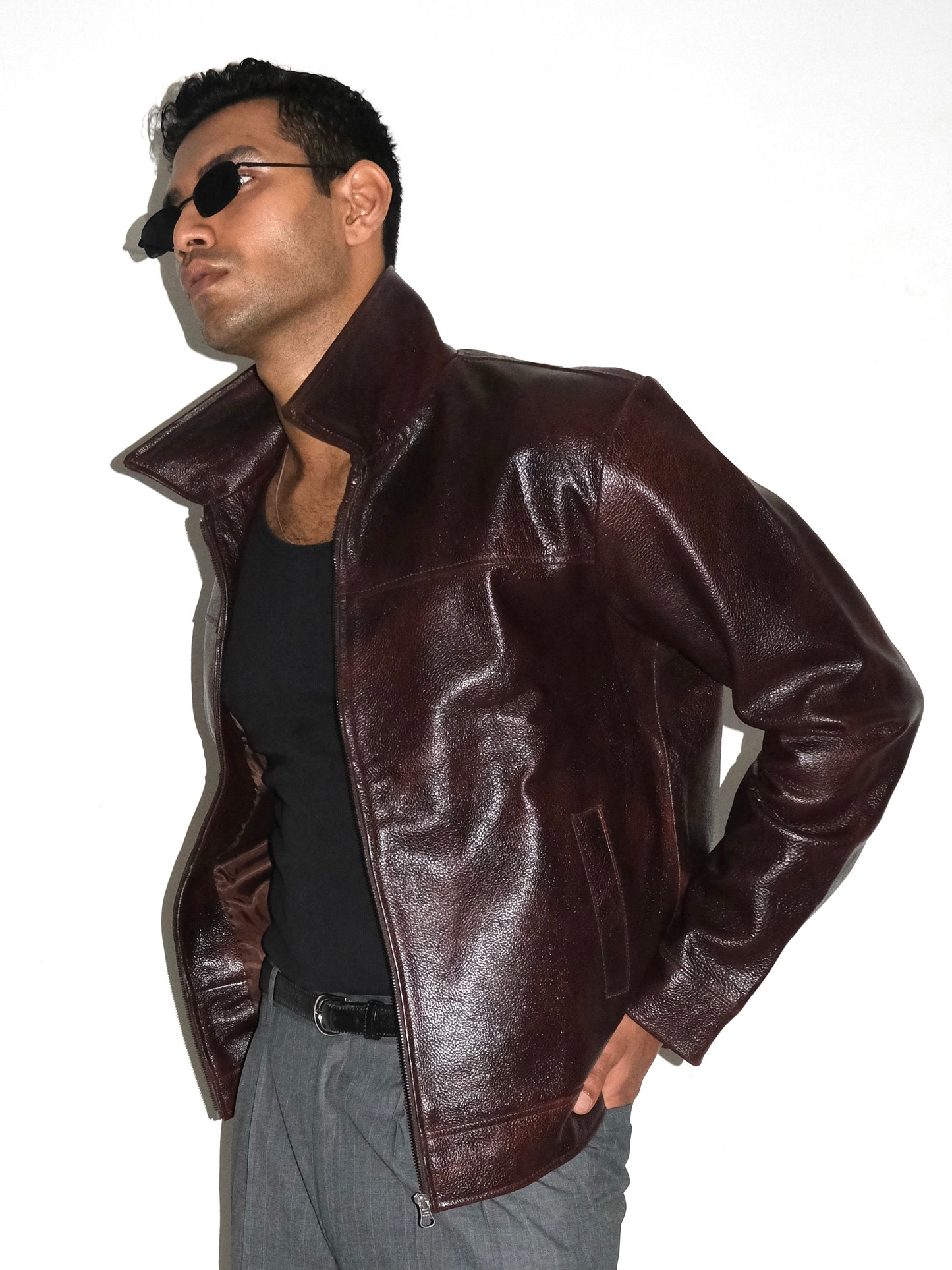 Handmade Leather Jacket - Brown