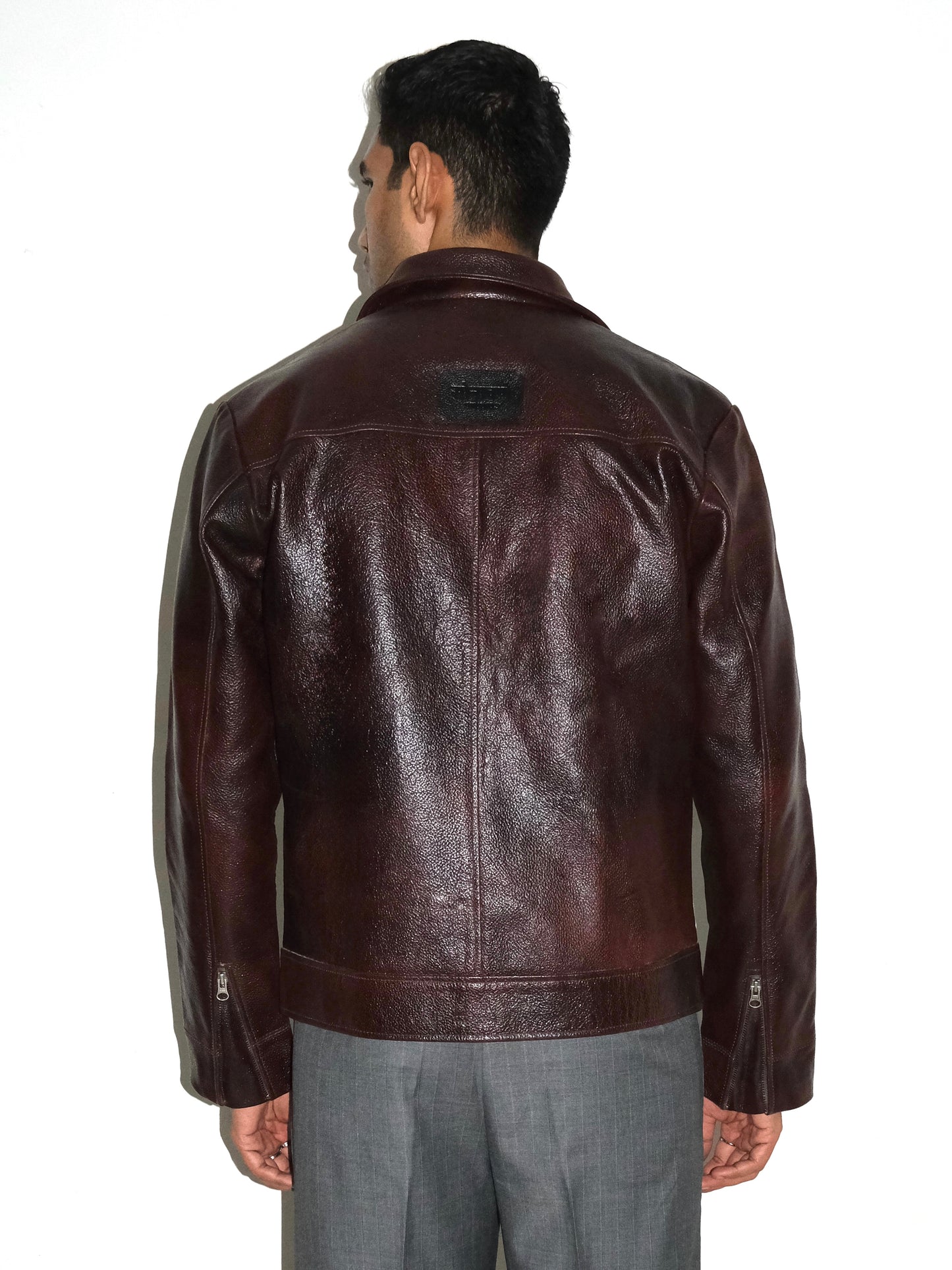 Handmade Leather Jacket - Brown