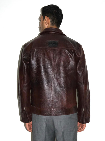 Handmade Leather Jacket - Brown