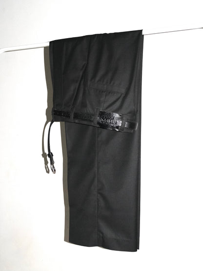 Tailored Wool blend Trousers - Black