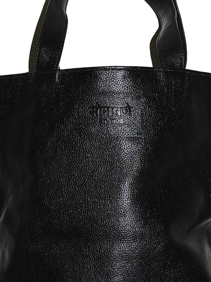 Handmade Leather Tote - Black