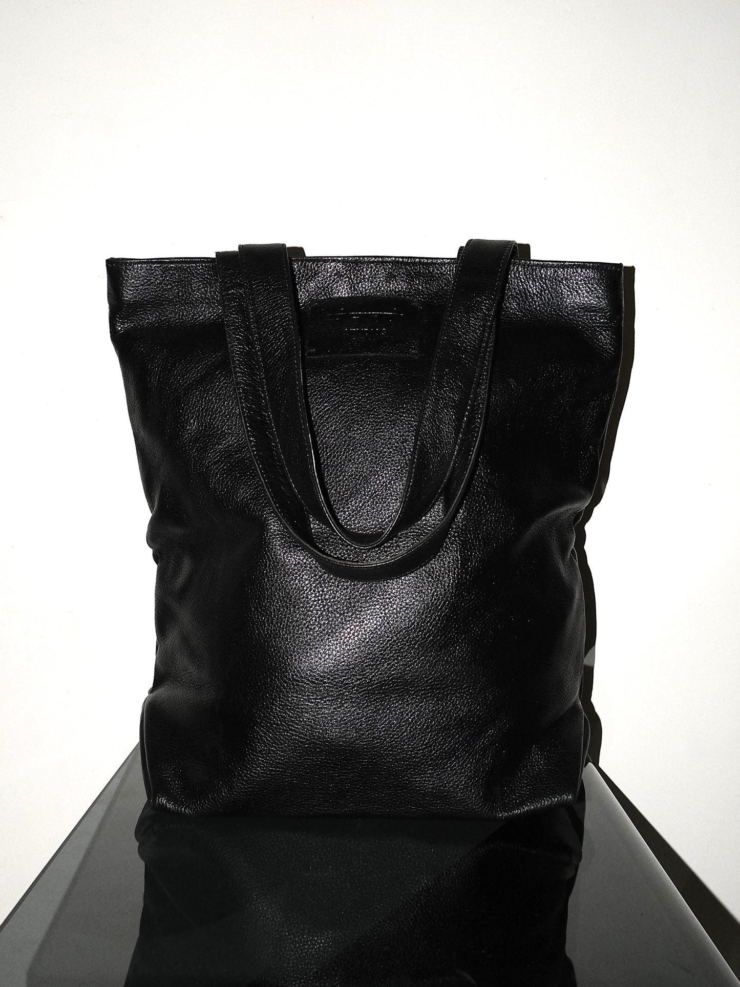 Handmade Leather Tote - Black