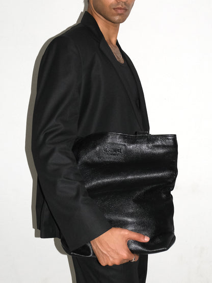 Handmade Leather Tote - Black