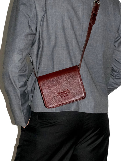 Handmade Leather Crossbody Bag- Brown