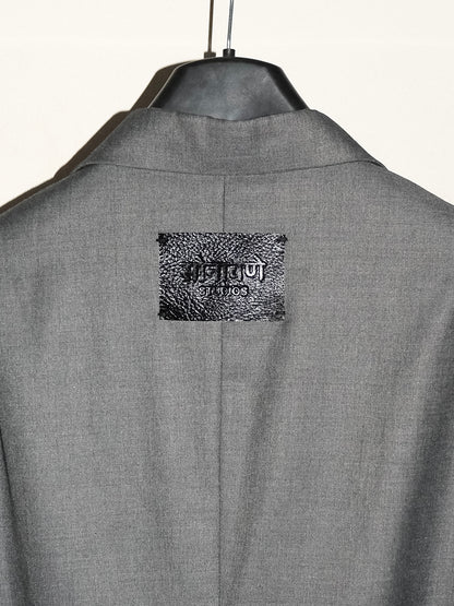 Tailored Wool blend Blazer - Grey
