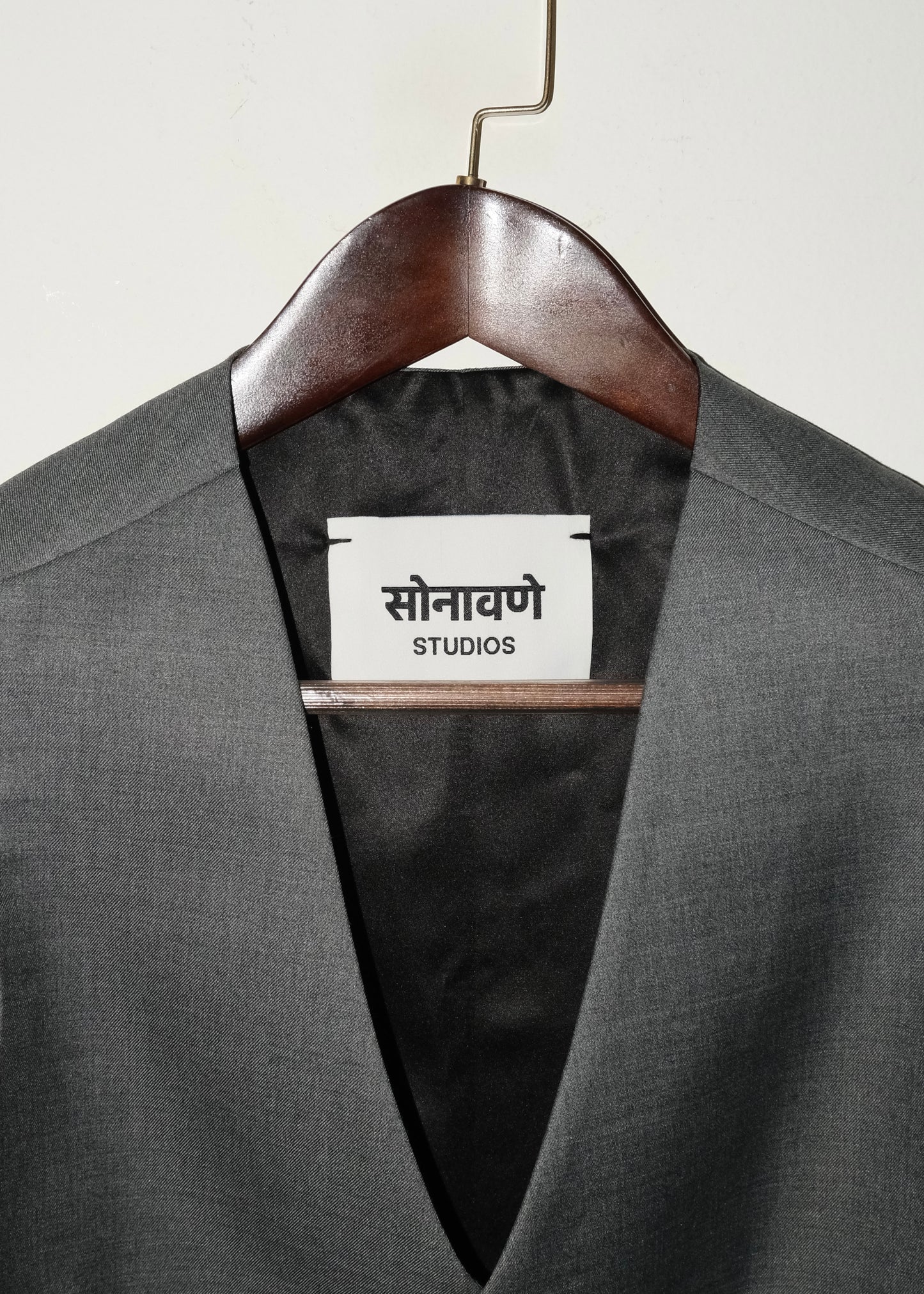 Tailored Vest- Grey