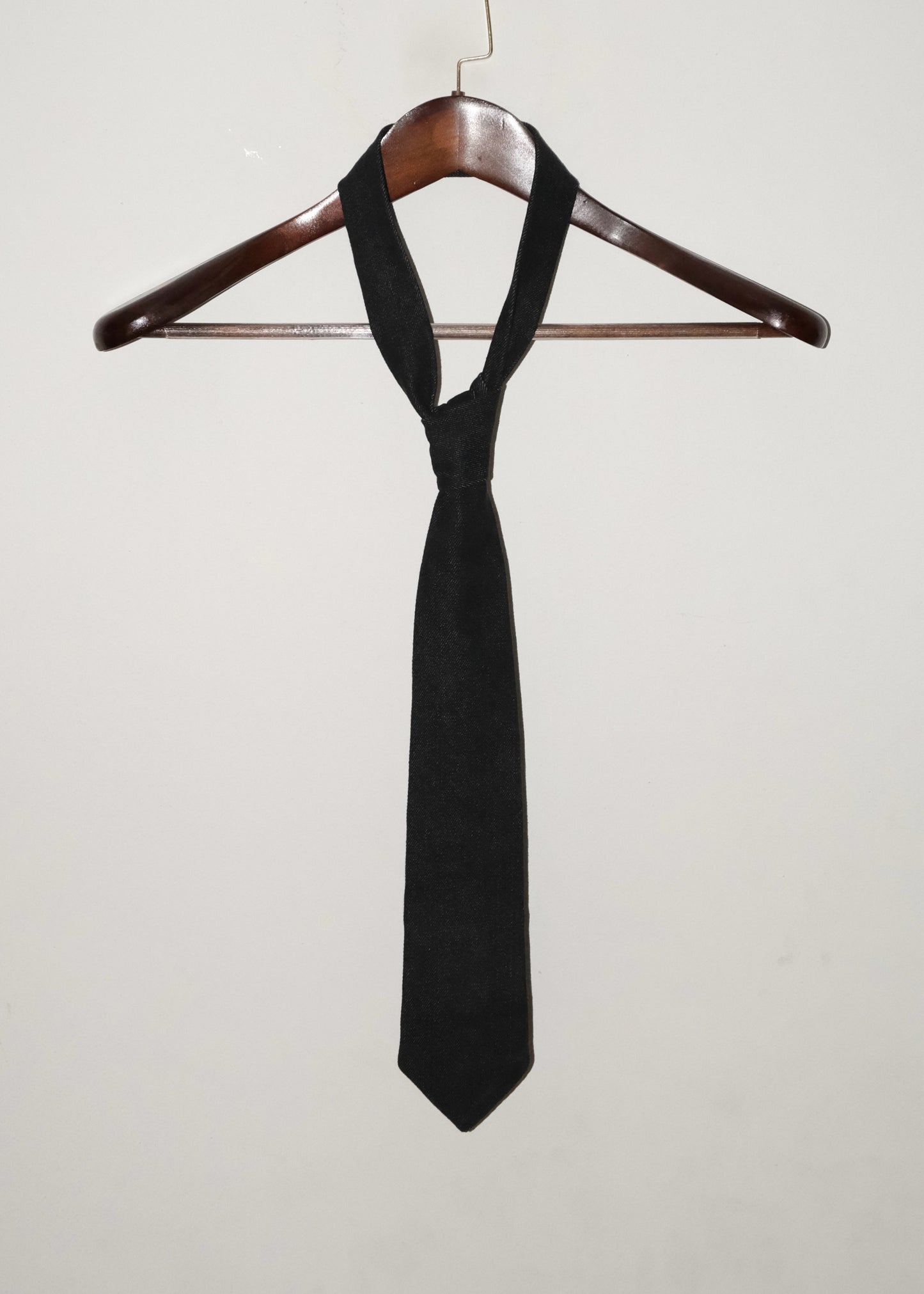 Tailored Denim Tie- Black